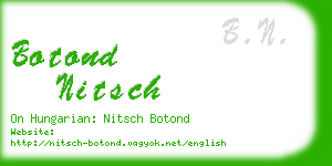 botond nitsch business card